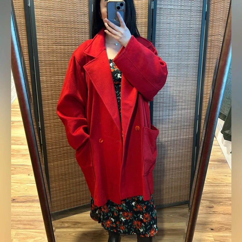 Red Peacoat